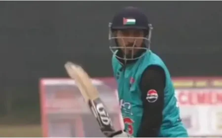 जम्मू में क्रिकेट मैच के दौरान फिलिस्तीन झंडा विवाद, स्थानीय क्रिकेटर को पुलिस का समन