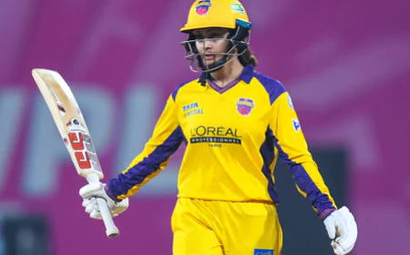 WPL 2026 : यूपी वॉरियर्स ने मुंबई को हराकर खोला जीत का खाता; हरलीन देओल का धमाका, जानें हार के बाद MI की स्थिति