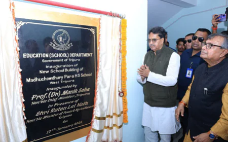 '2018 से पहले शिक्षा क्षेत्र में नहीं हुआ कोई विकास', मुख्यमंत्री माणिक साहा का विपक्ष पर हमला; 20 करोड़ के नए स्कूल भवनों की सौगात