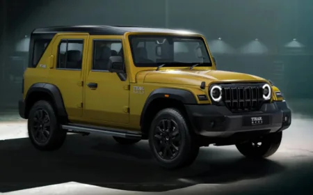 महिंद्रा थार रोक्स स्टार एडिशन स्टाइलिश और पावरफुल फीचर्स के साथ हुआ लॉन्च