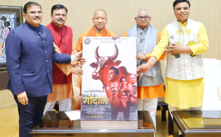 CM योगी ने लॉन्च किया फिल्म ‘गोदान’ का ट्रेलर: गो-संरक्षण और पंचगव्य की वैज्ञानिकता दिखाएगी यह फिल्म; यूपी में टैक्स-फ्री करने की उठी मांग!