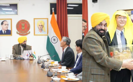 "स्मार्ट खेती से बढ़ेगी किसानों की आय": सीएम मान ने दक्षिण कोरियाई तकनीक से पंजाब के कृषि क्षेत्र को हाई-टेक बनाने का खाका खींचा; वर्टिकल फार्मिंग पर रहेगा जोर