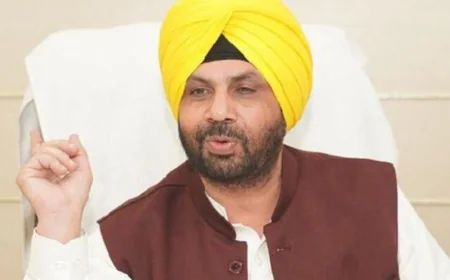 केंद्रीय बजट 2026 में पंजाब के साथ फिर भेदभाव: लोक निर्माण मंत्री हरभजन सिंह ई.टी.ओ. ने जताई गहरी निराशा