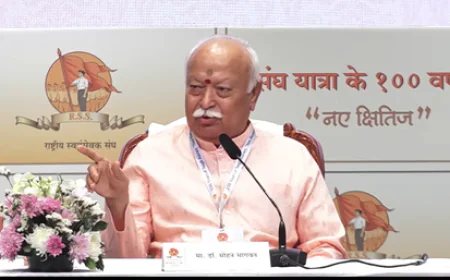 मुंबई में 'नए क्षितिज' का आगाज, डॉ. मोहन भागवत बोले- "हमारी एकता ही गारंटी है कि गुलामी फिर नहीं आएगी"