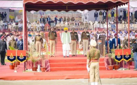 पंजाब पुलिस में 2,577 नए जवानों की भर्ती: मुख्यमंत्री भगवंत सिंह मान ने सौंपी सुरक्षा की जिम्मेदारी