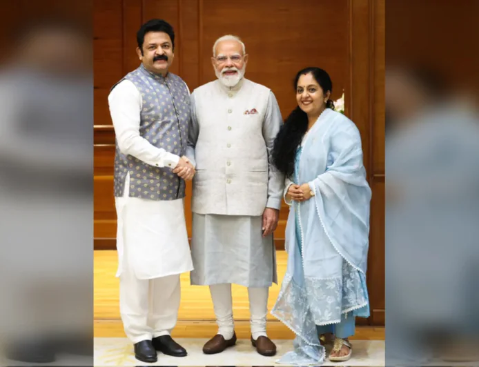कृष्णा कुमार ने परिवार के साथ प्रधानमंत्री मोदी से मुलाकात पर खुशी जाहिर की