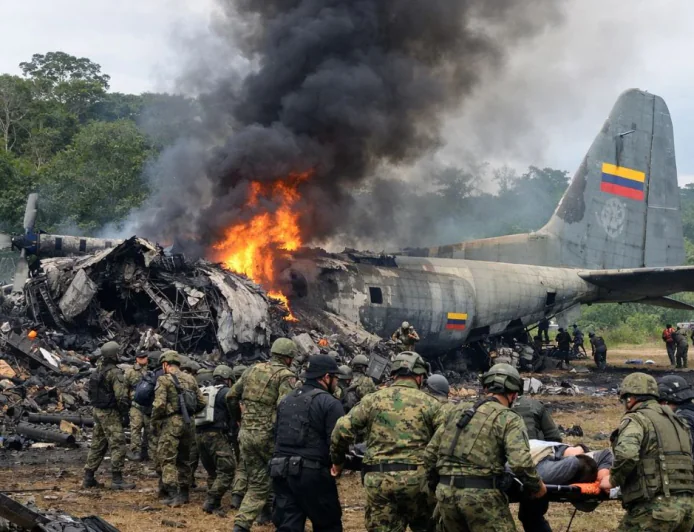कोलंबिया में सेना का हर्क्यूलीस C-130 विमान क्रैश: 66 सैनिकों की मौत, अमेजन के घने जंगलों में मची चीख-पुकार