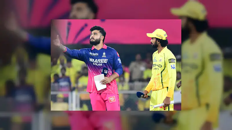 IPL 2026: रियान पराग की कप्तानी में राजस्थान रॉयल्स का टॉस जीतकर गेंदबाजी का फैसला; संजू सैमसन ने पीली जर्सी में किया डेब्यू